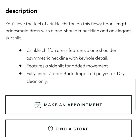 David’s Bridal bridesmaid dress Juniper off the shoulder chiffon. Worn once - Picture 4 of 4